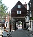 Chertsey's Gate, Rochester from interior of precinct   © kent county council