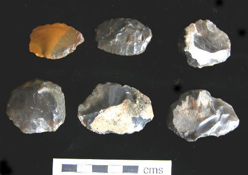 Mesolithic scrapers from Newington