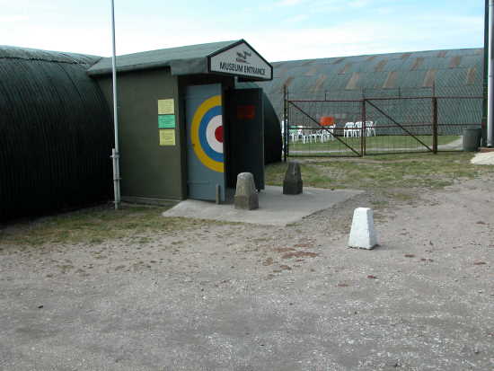 Entrance to the museum at Hawkinge airfield   © Kent County Council